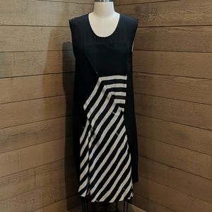 All saints silk stripe print dress